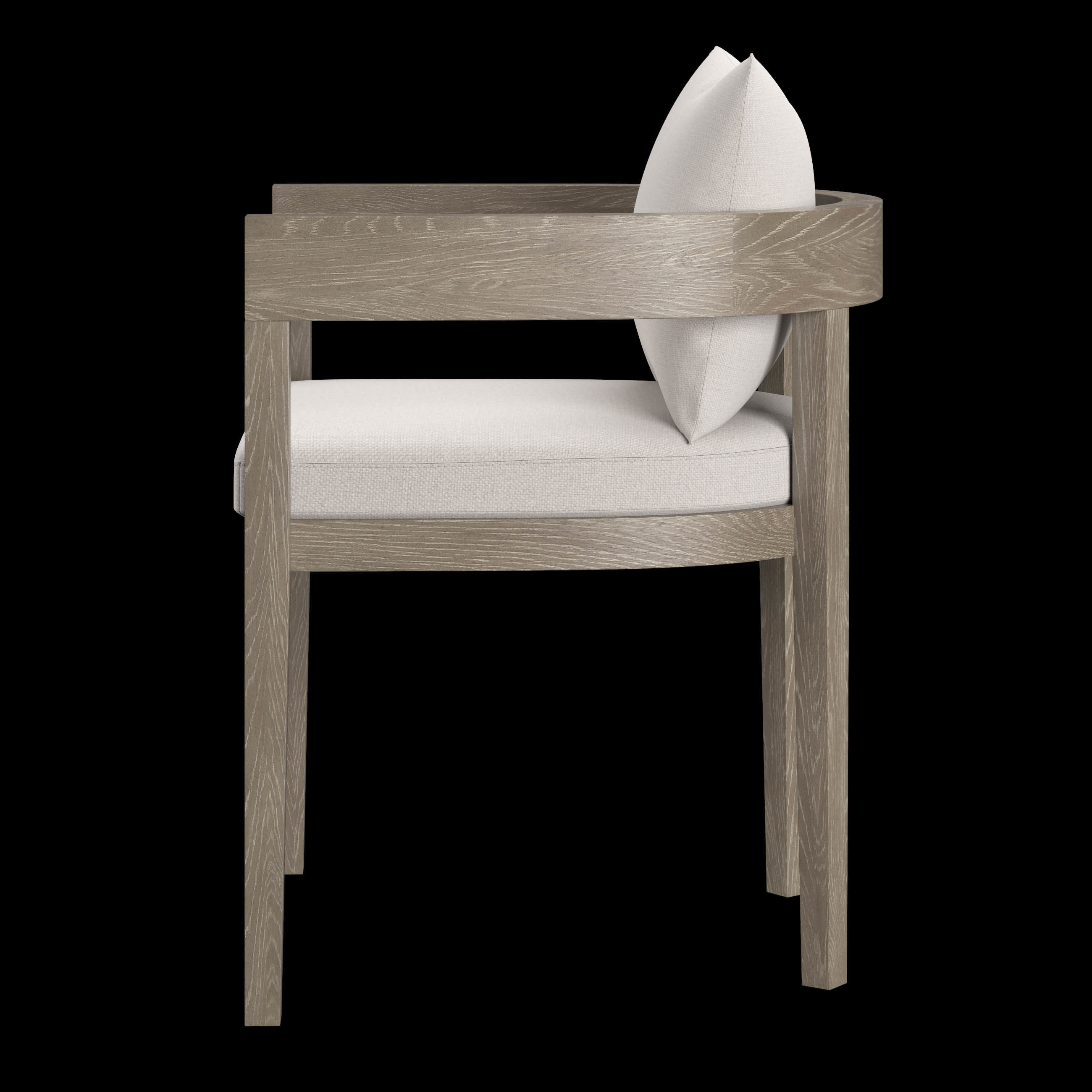 3D model RH Balmain Dining Armchair VR / AR / lowpoly CGTrader