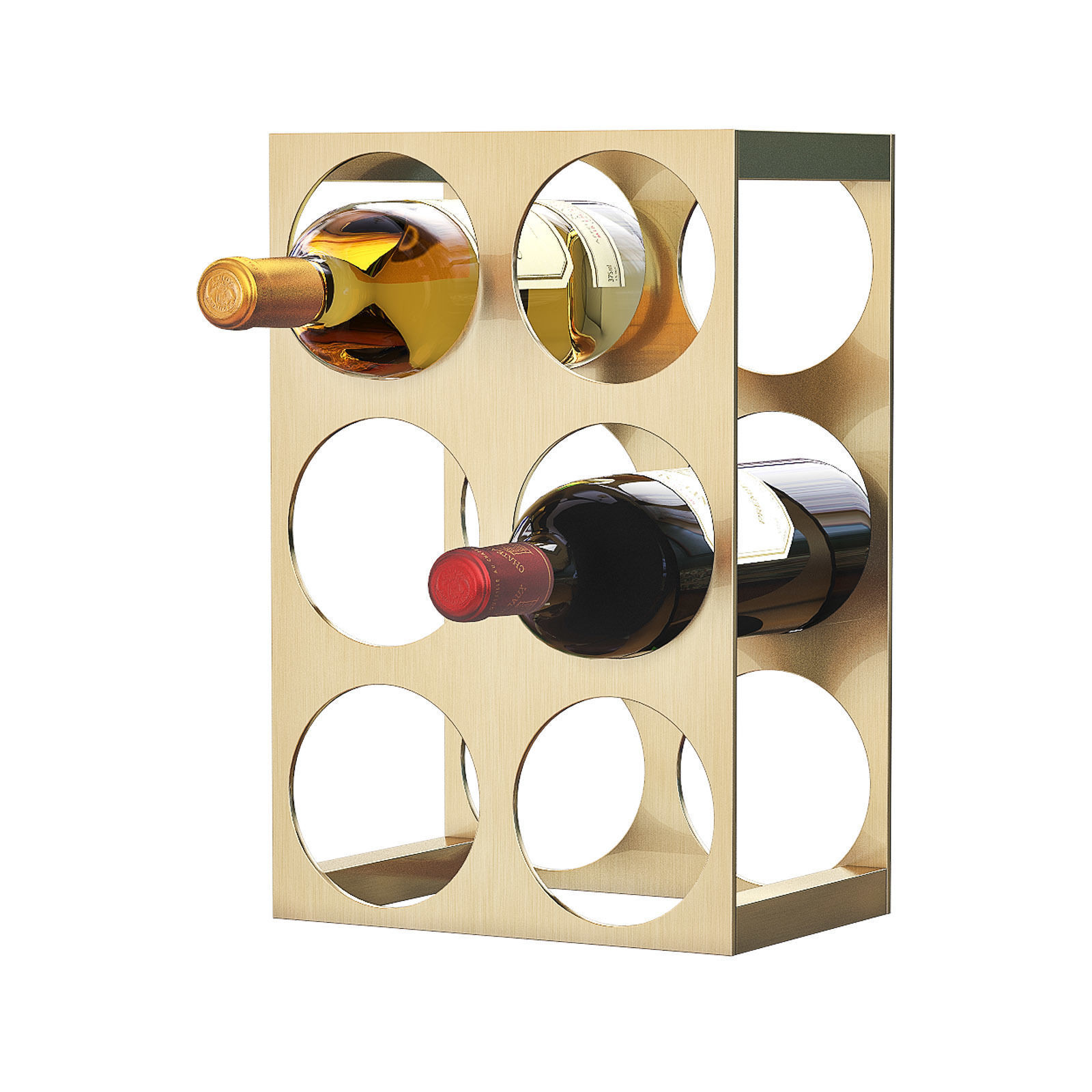 WEST ELM Metal Wine Rack 3D model CGTrader