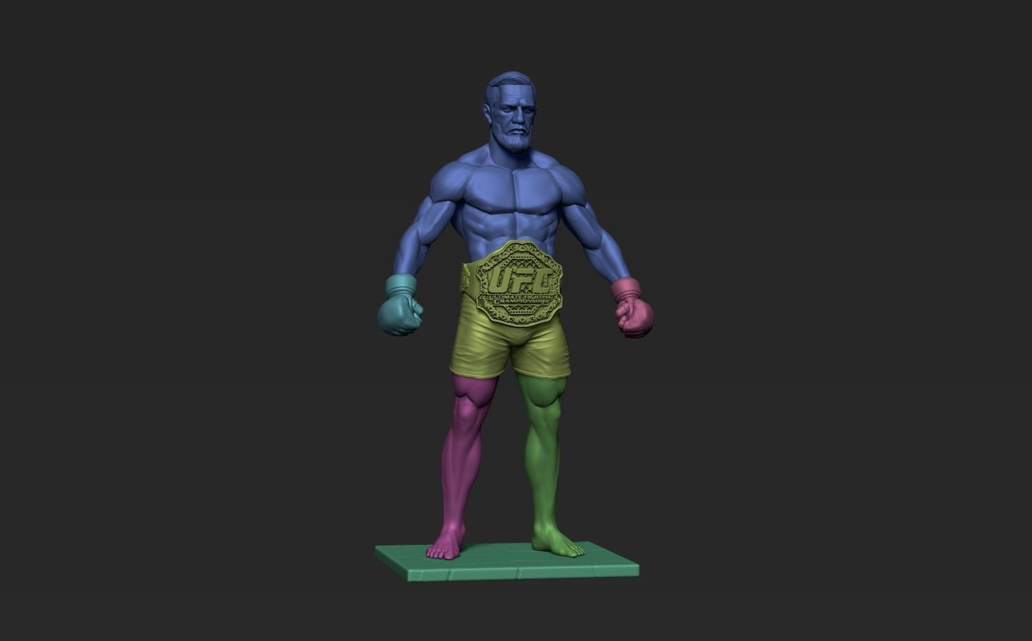 Conor McGregor 3D model 3D printable | CGTrader