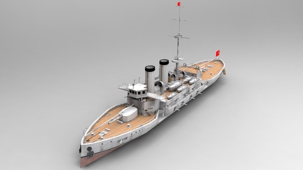 Ottoman Battleship Mesudiye 3D Model 3D model CGTrader