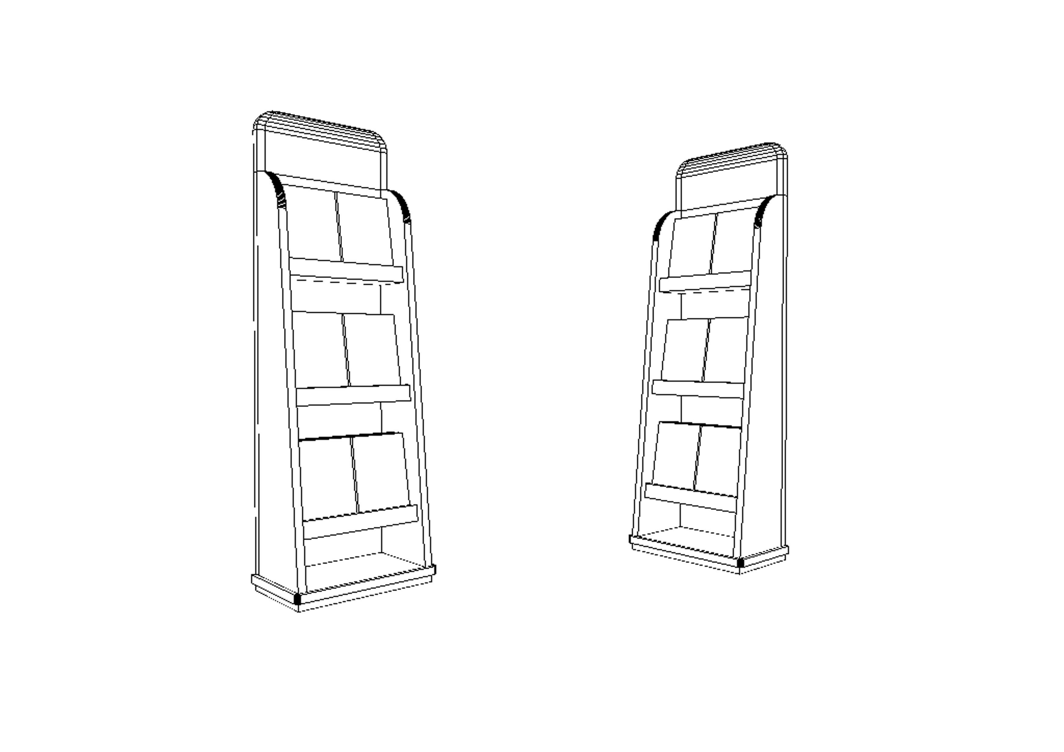 3D model Rack Brochure VR / AR / low-poly | CGTrader