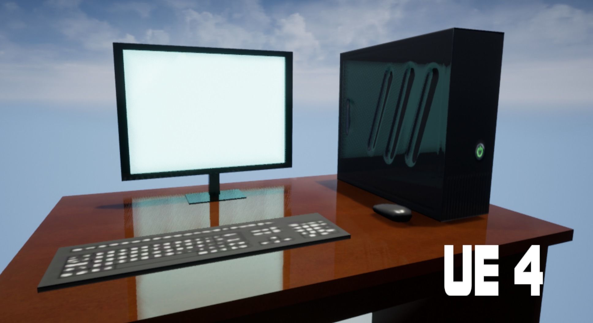 3D model Simple Computer PC Lowpoly VR / AR / low-poly | CGTrader