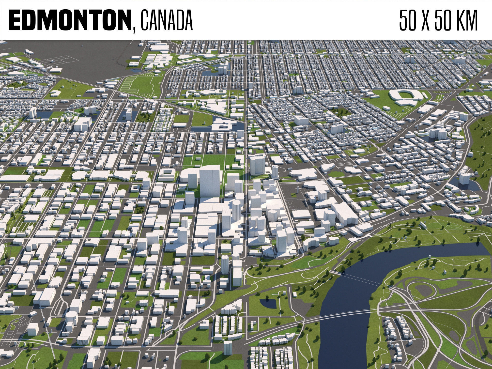 Edmonton Canada 3D model