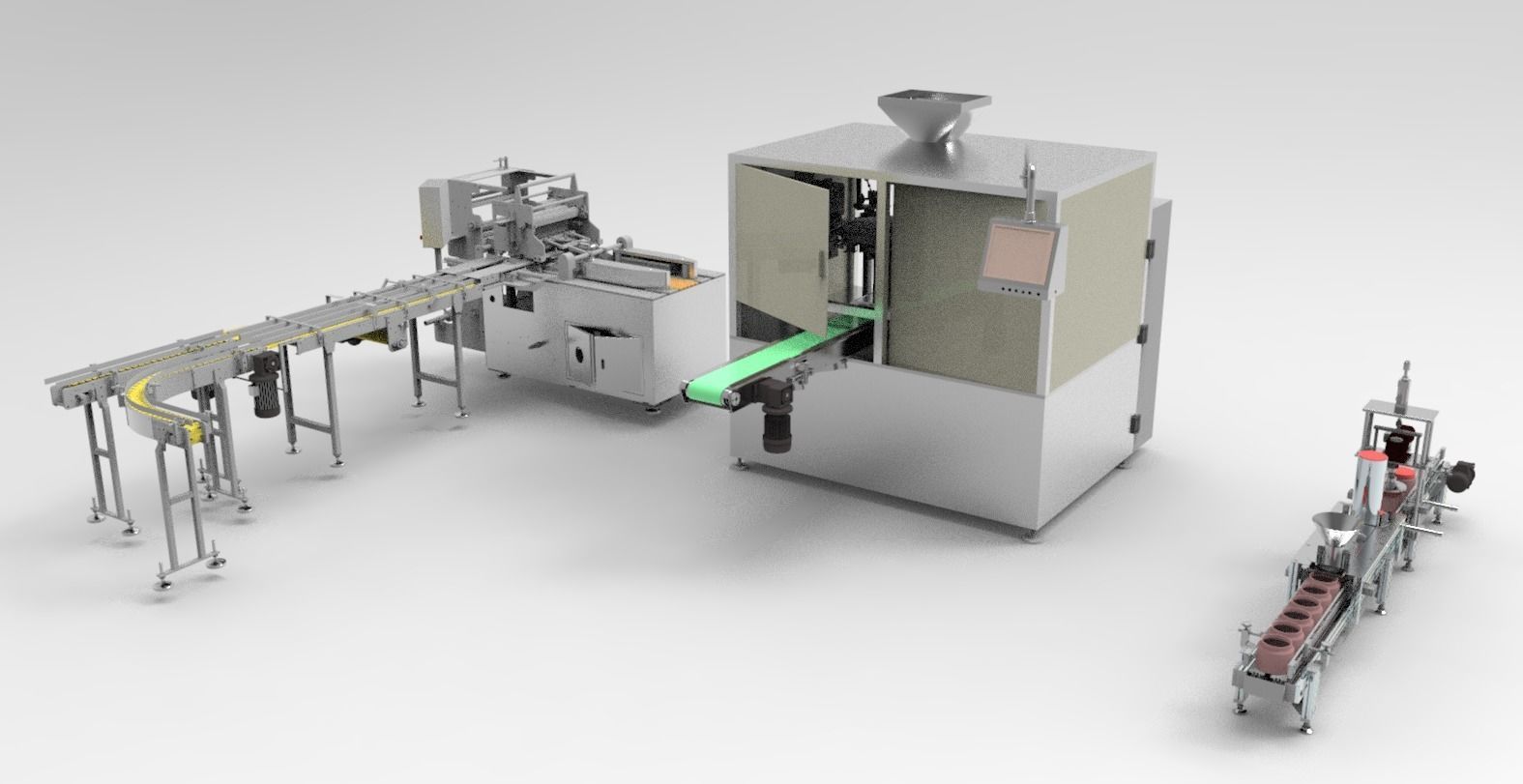 Packing machine assembly