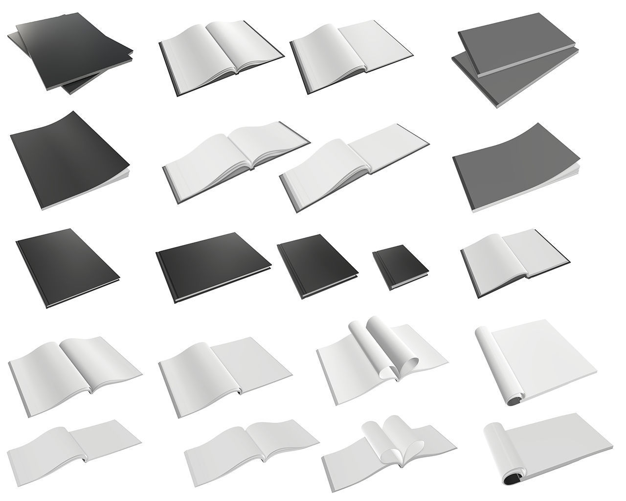 album notebook magazine book hardcover blank pack