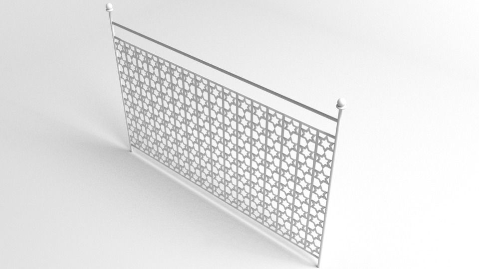 Grill Gate 12 3D model CGTrader