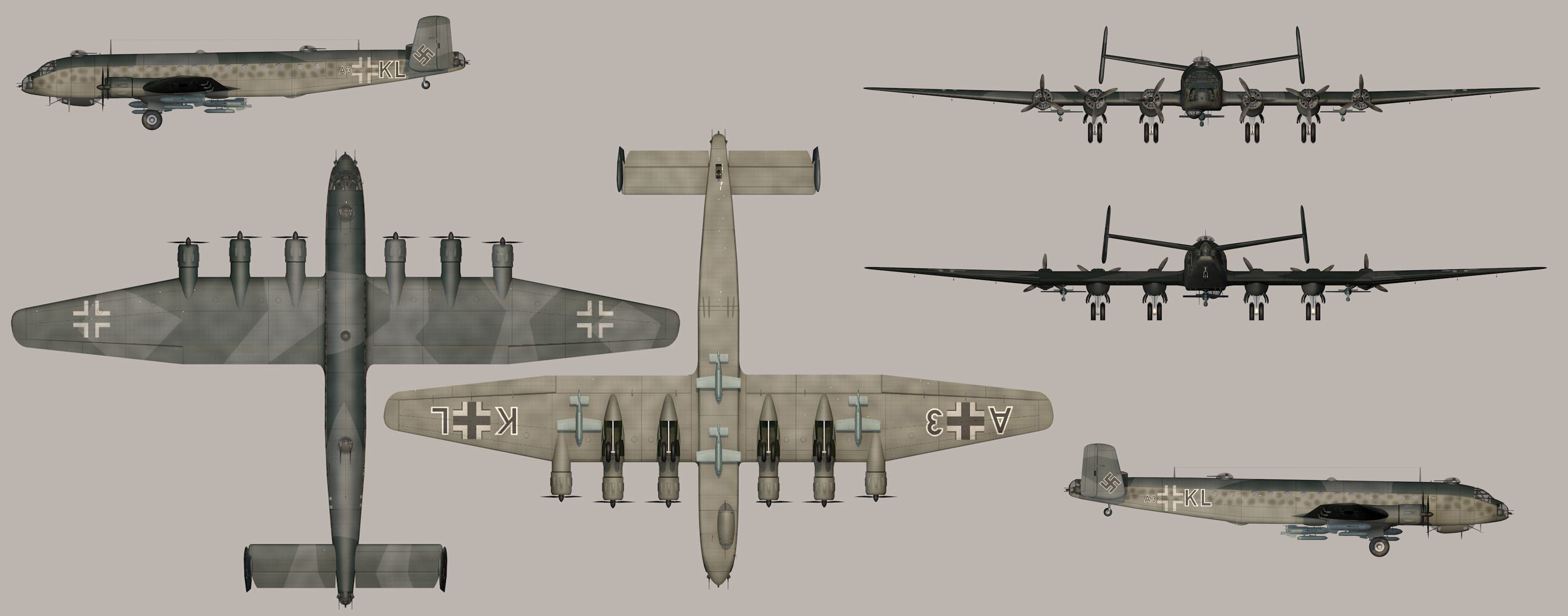 Junkers Ju390C 3D model CGTrader