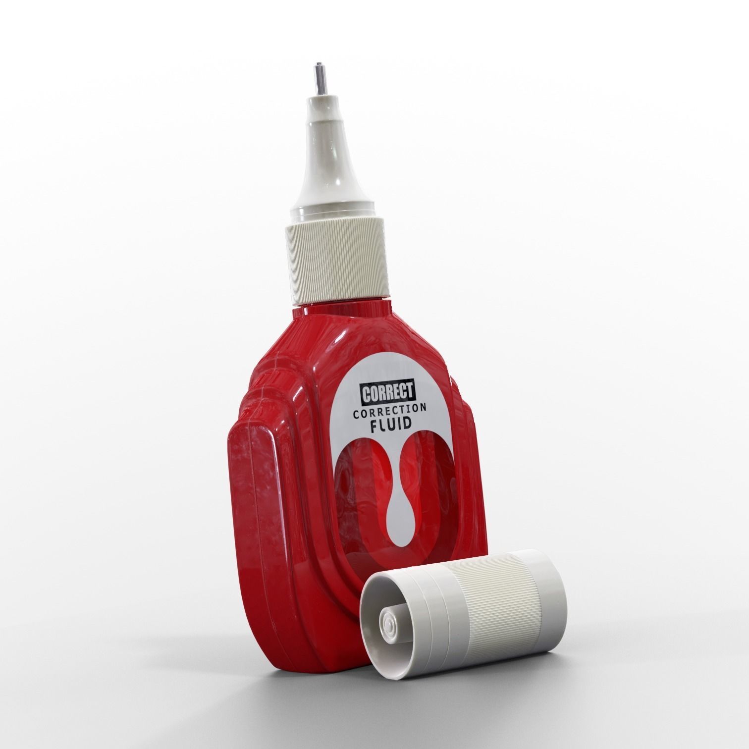3D Correction fluid bottle free 3D model CGTrader