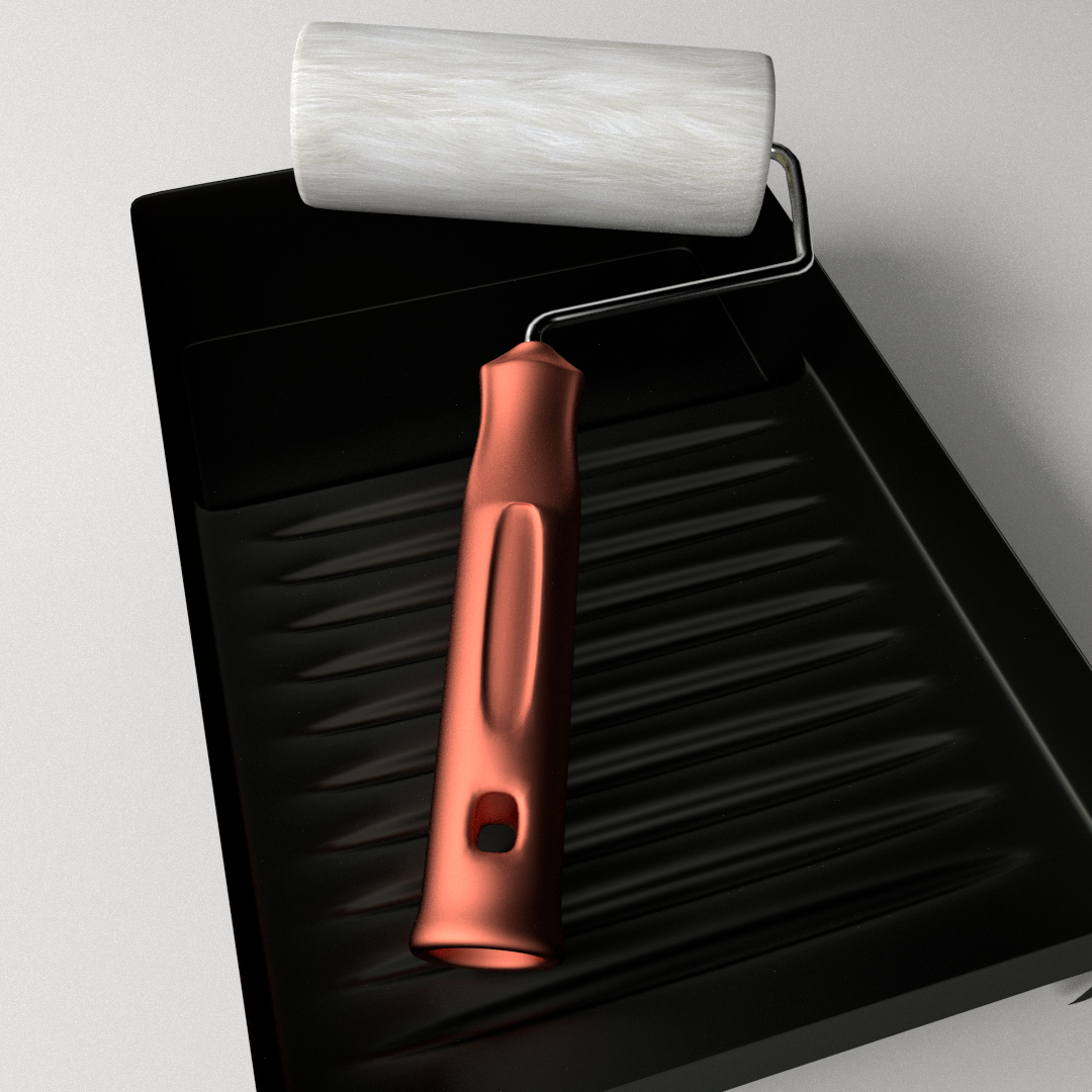 Paint Roller 3D Model 3DS FBX BLEND DAE | CGTrader.com
