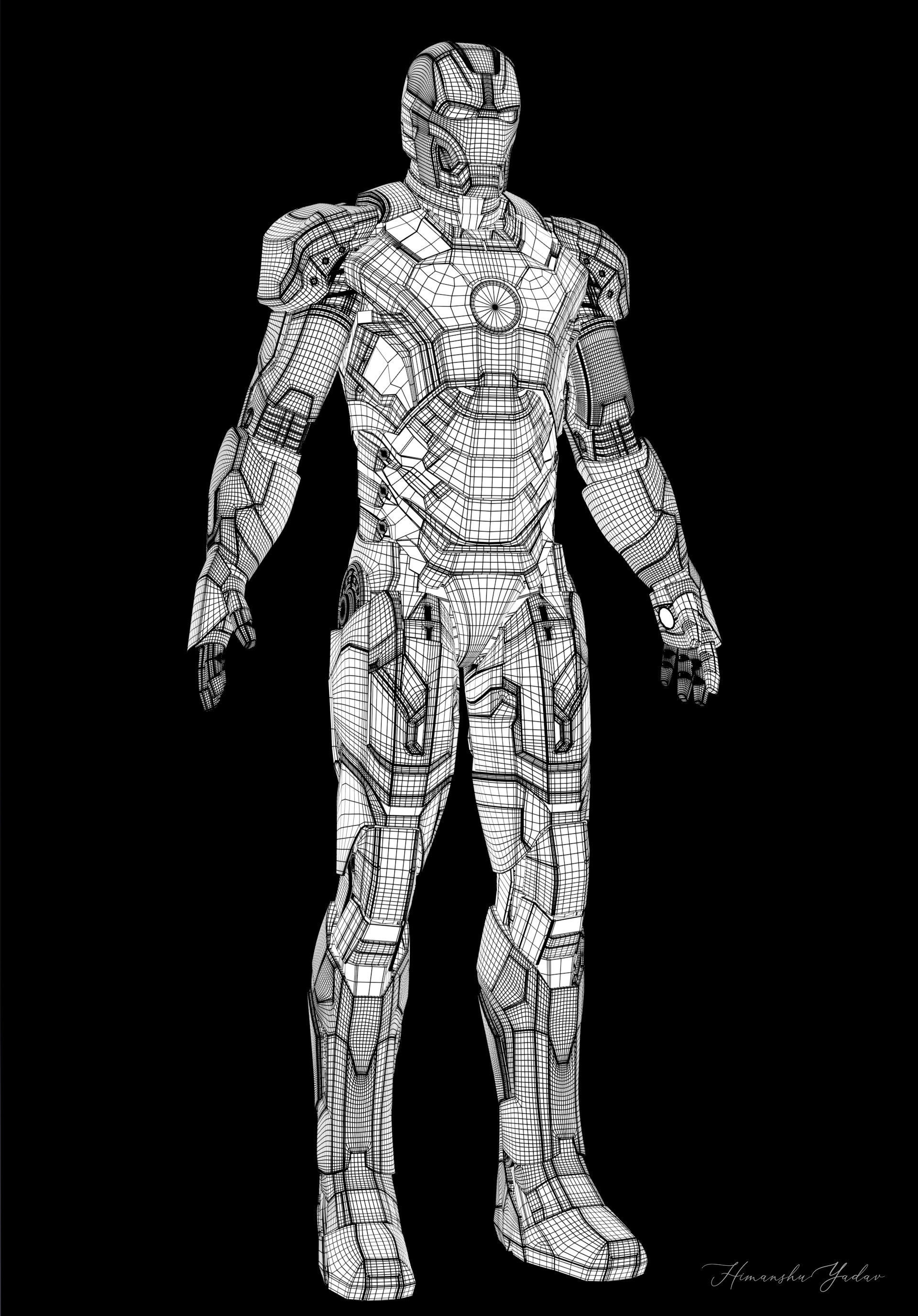 3D model Iron man Mark 42 3d model VR / AR / low-poly | CGTrader