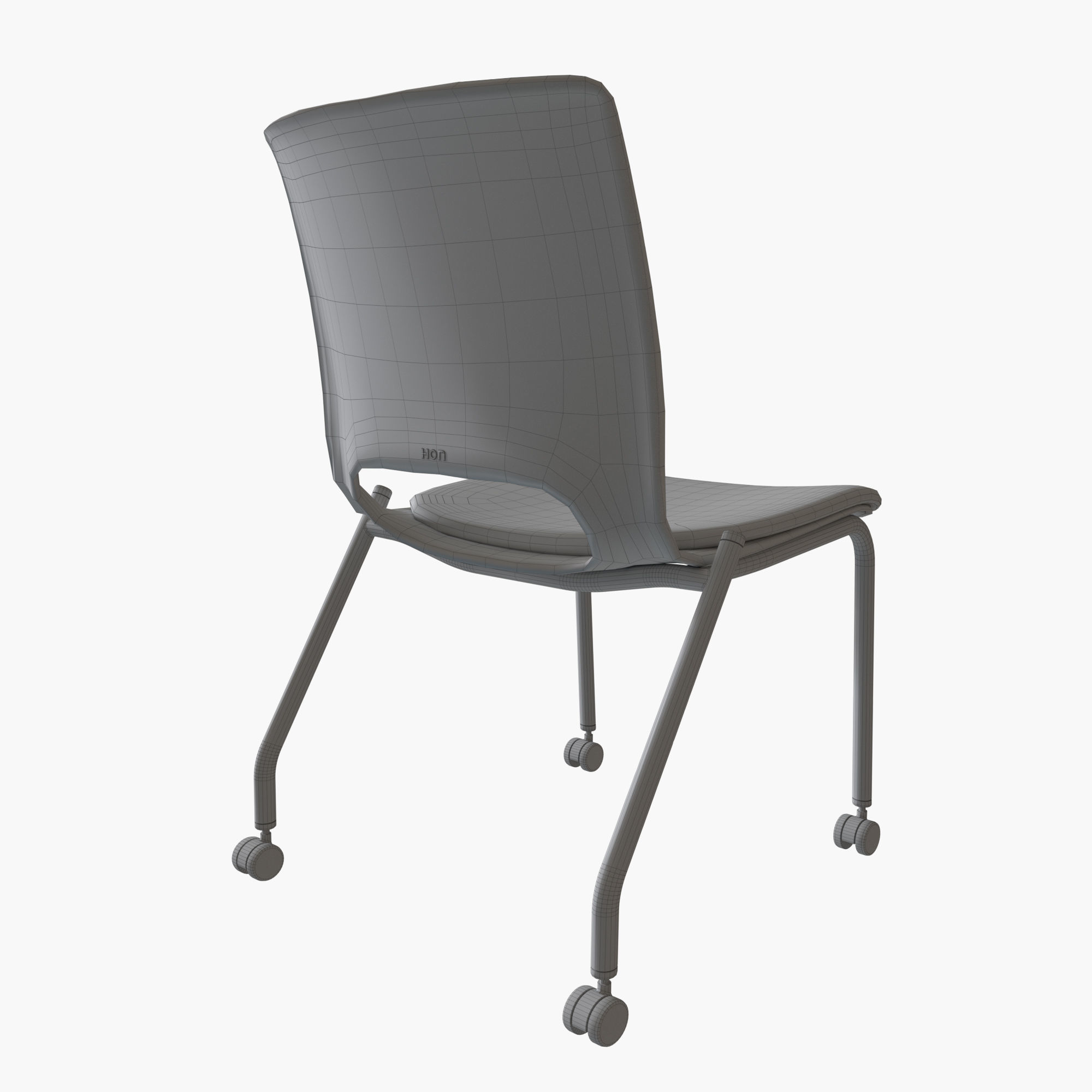 HON Stacking Chairs 3D model CGTrader