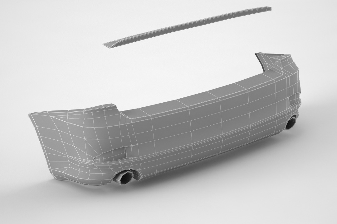 Lexus IS F sport car parts 3D model CGTrader