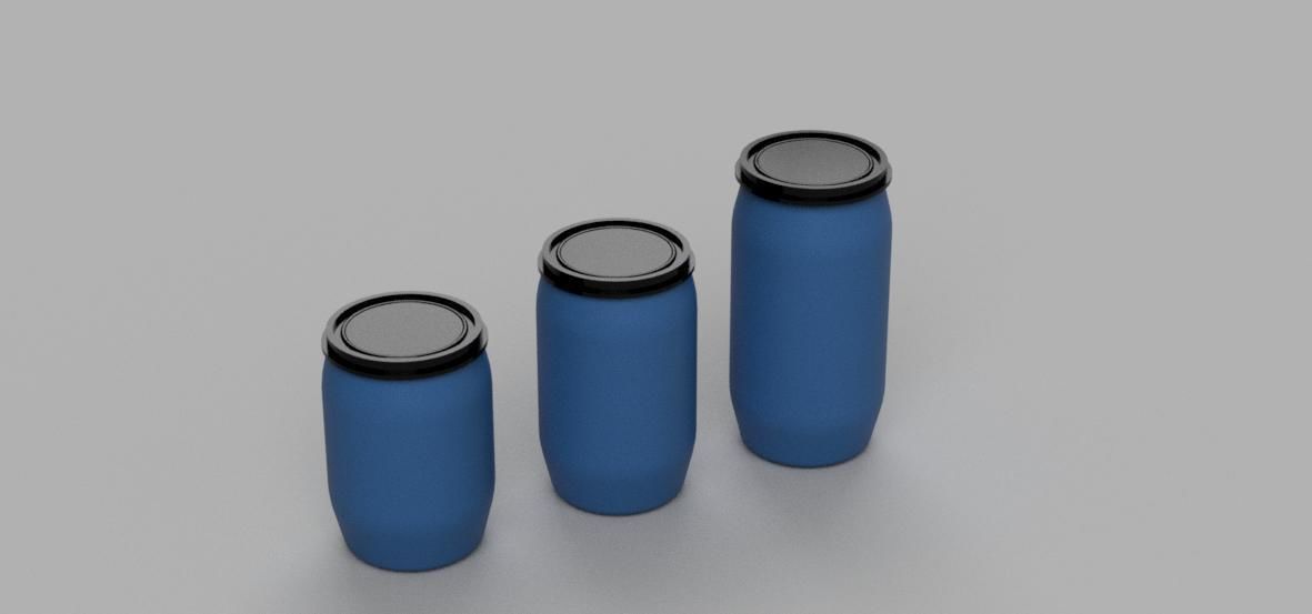 Pack Gallon Plastic Drum Diorama 1-43 scale 3d print model
