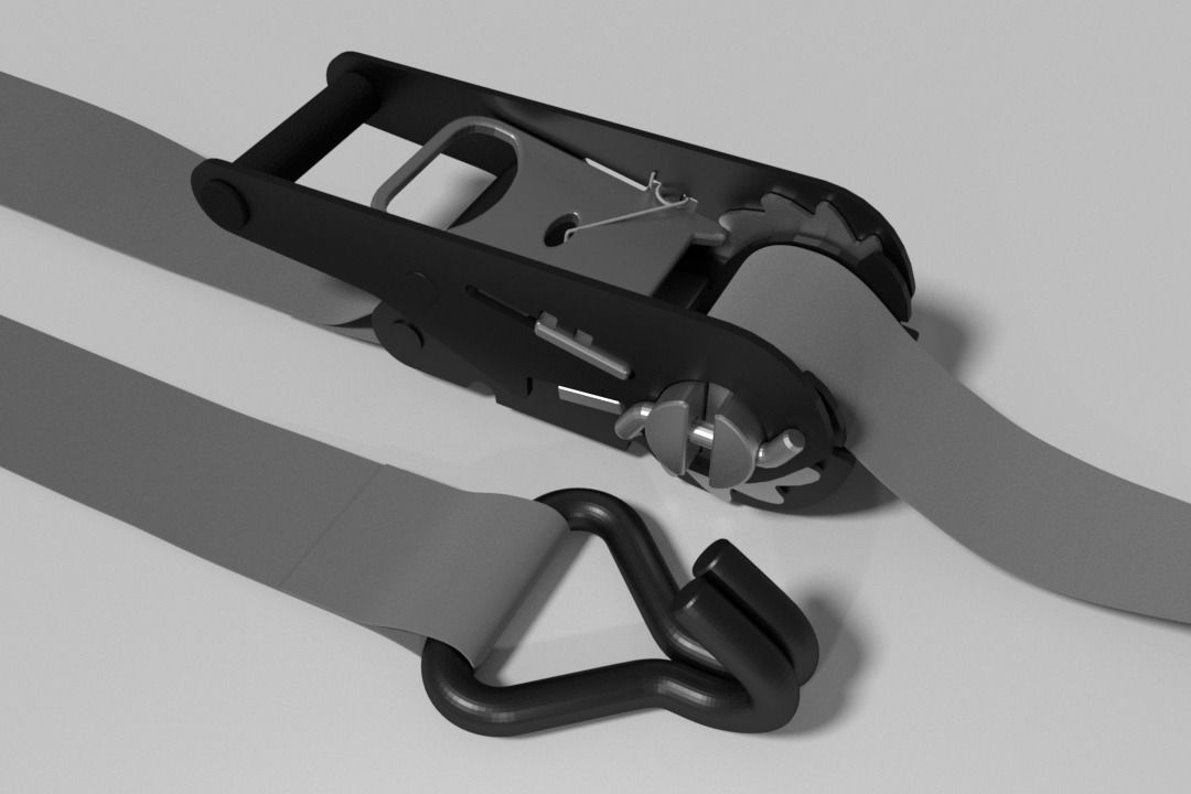 Ratchet Strap 3D model CGTrader
