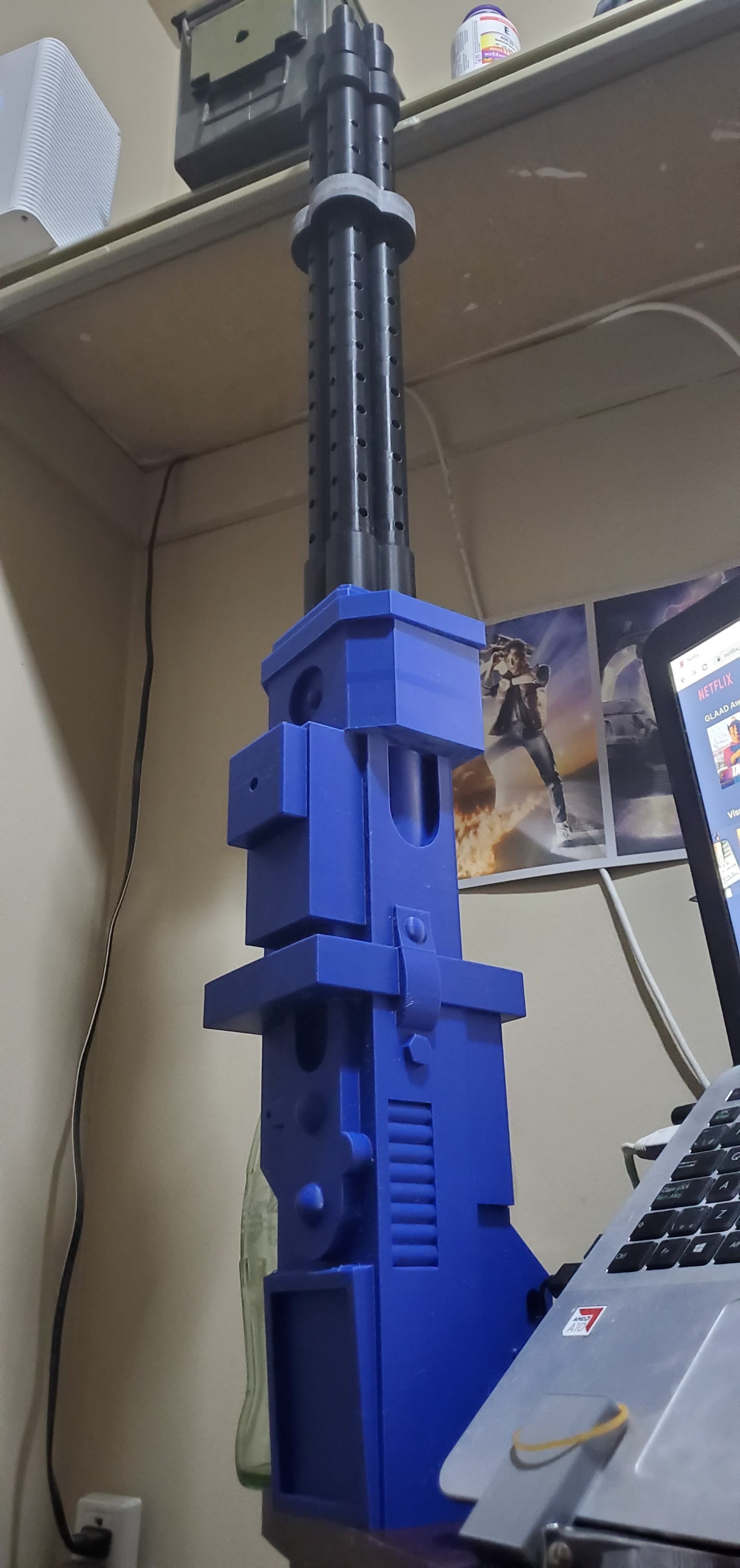 Machine gun and jetpack heavy infantry mandalorian combo 3D model 3D