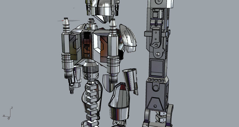 Machine gun and jetpack heavy infantry mandalorian combo