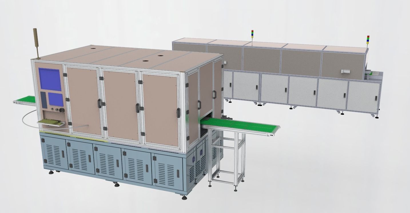 Dispensing and curing all-in-one machine