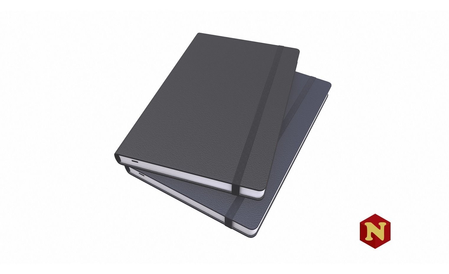 Notepad 3D model OBJ FBX STL