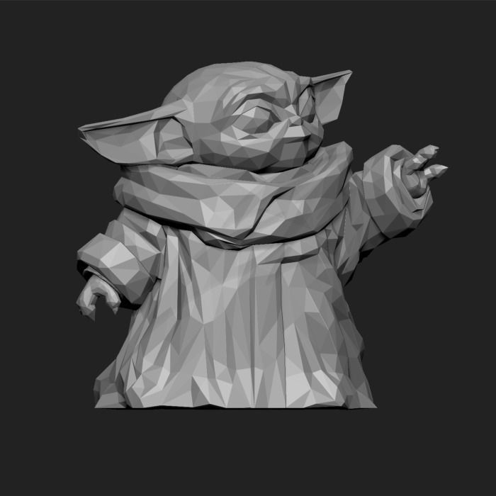 Low Poly Baby Force 3D model 3D printable CGTrader