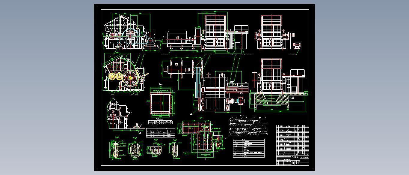 2022 IMPACT CRUSHER COMPLETE SET OF DRAWING