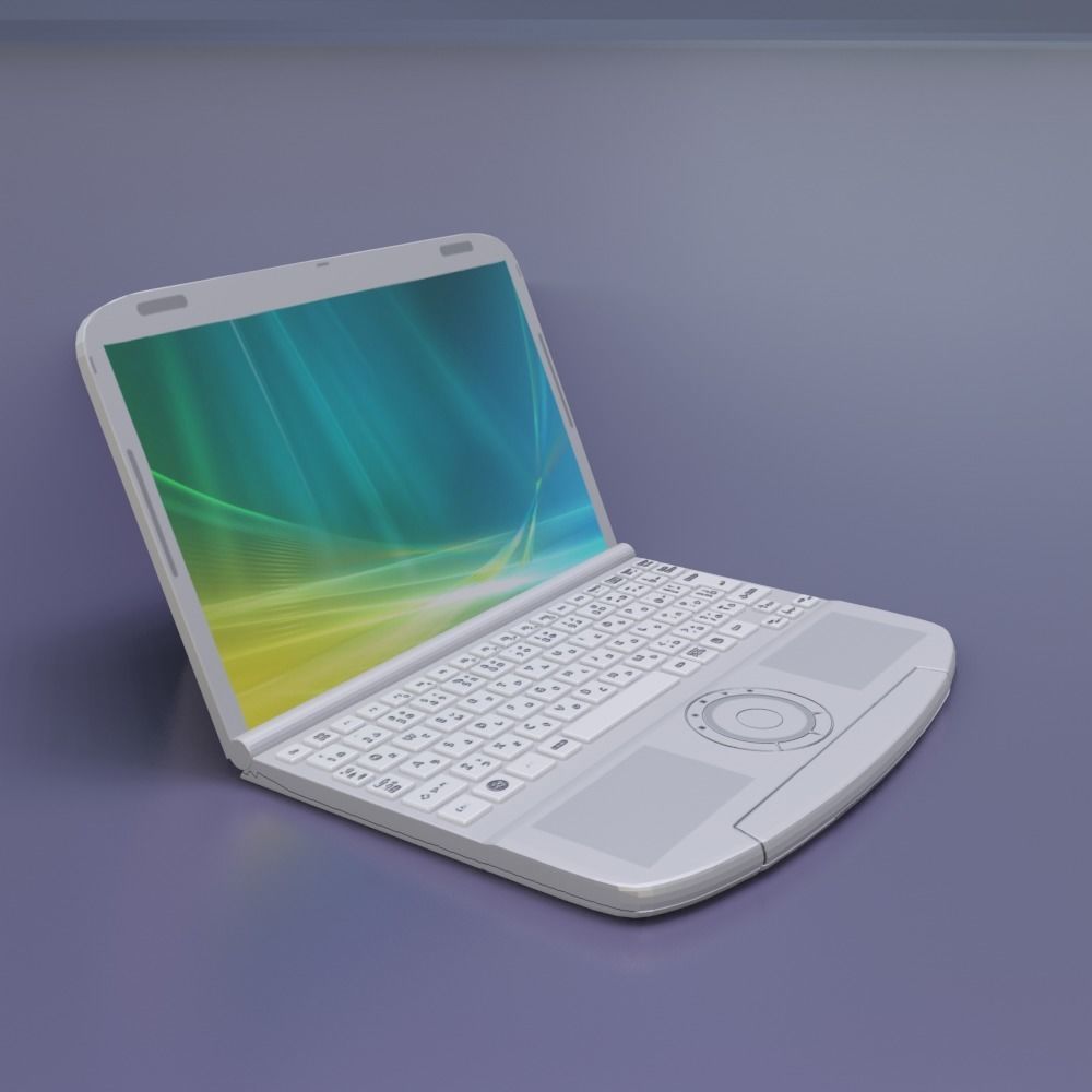 Laptop model in Blender 3D 3D model CGTrader