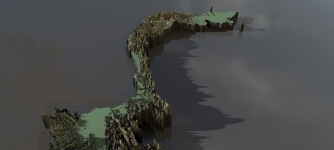 Highresolution heightmaps and geometry for Vietnam Texture | CGTrader