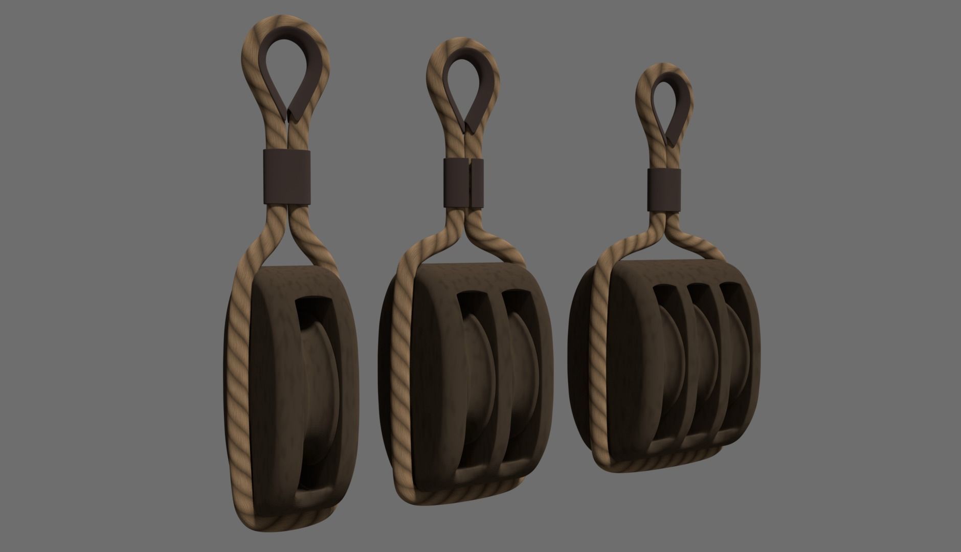 Ship pulley 3D model CGTrader