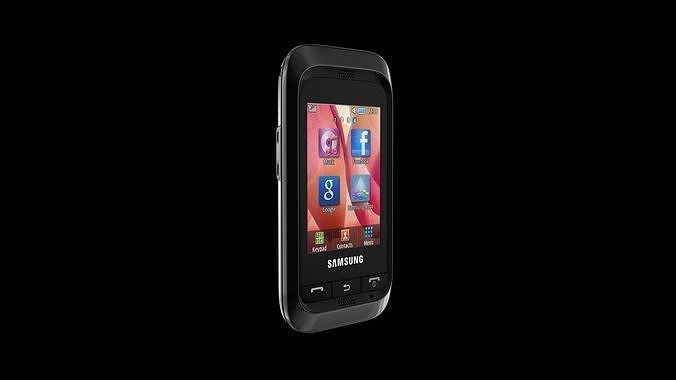 Old Smartphone Samsung C3300k Free 3d Model Cgtrader