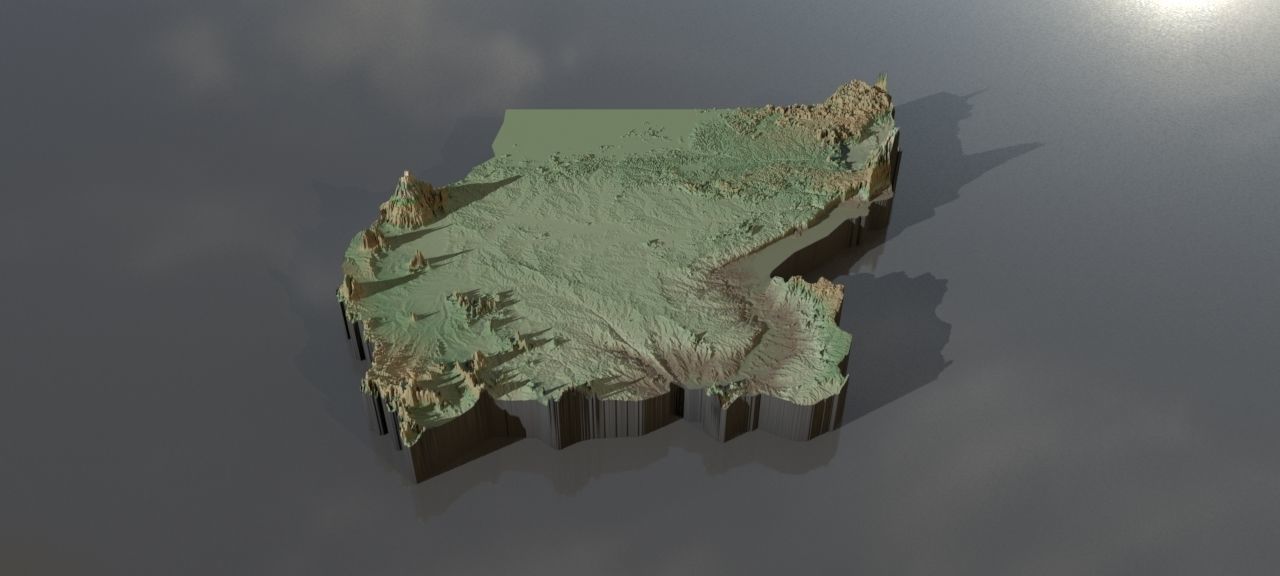 Highresolution heightmaps and geometry for Uganda Texture CGTrader