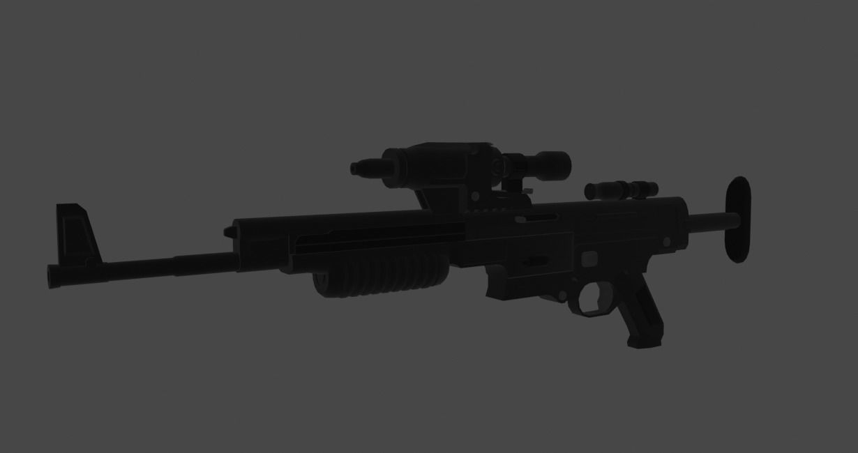 Rebel Assault Rifle 3D model Star Wars A280C A295 Rebel Blaster VR / AR / low-poly | CGTrader
