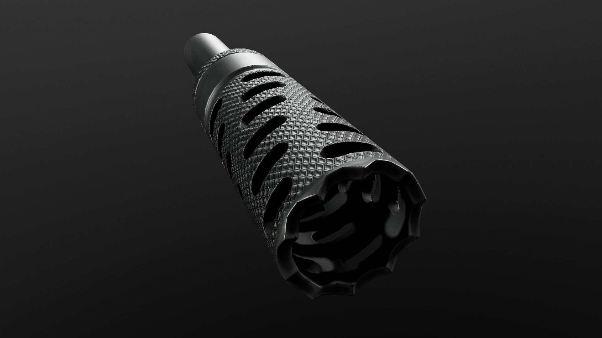 3D model CMB Helical Baffle 12 Gauge Shotgun Muzzle Brake VR / AR / lowpoly CGTrader
