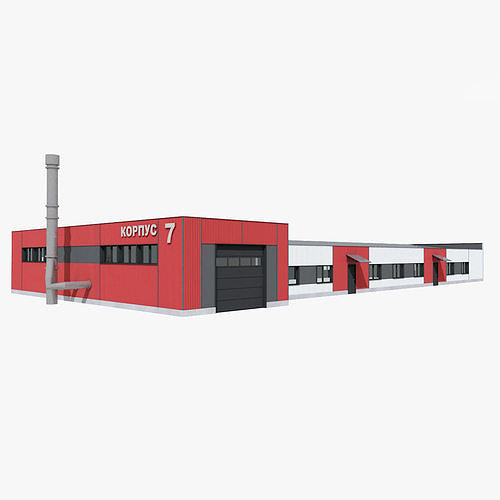 Steamshop Building 3D model | CGTrader