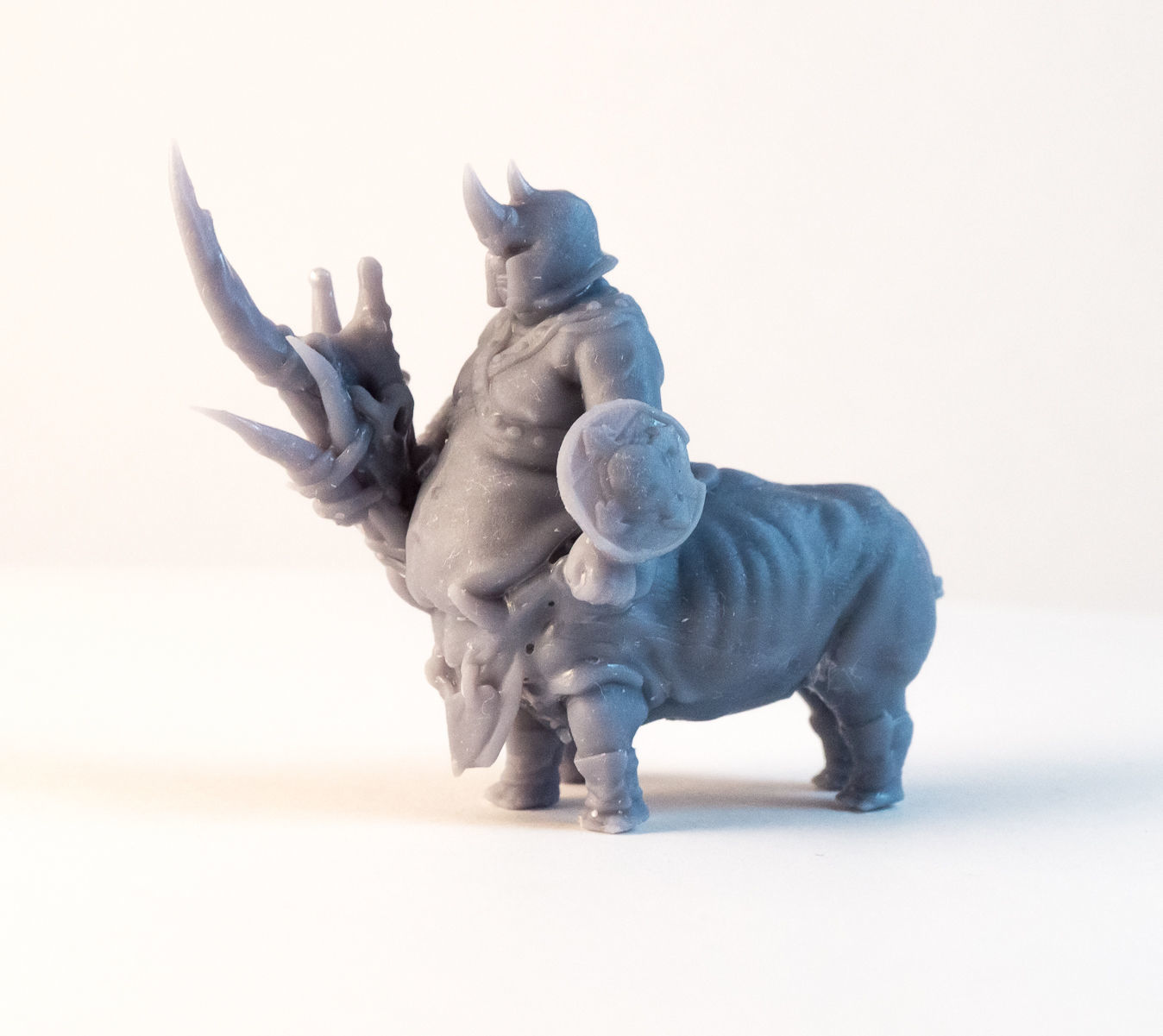 Rhino Centaur - 3D Printable Character - 2 Poses 3D model 3D printable ...