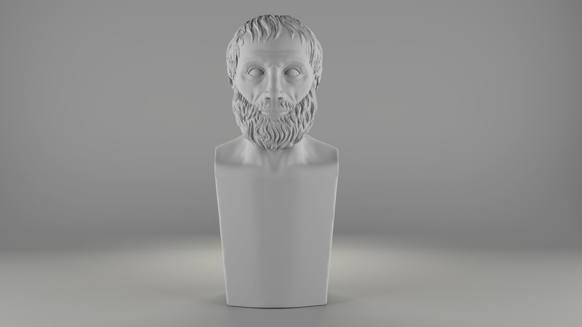 Hi-poly ancient Aristotle bust Greek sculpture 3D print model 3D model ...