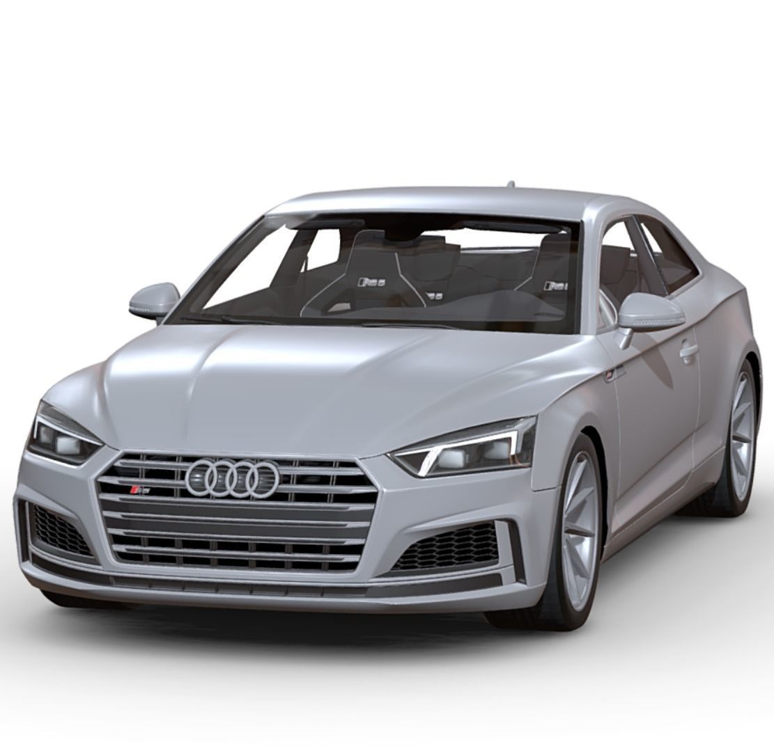 Audi S5 3D model OBJ 3DS FBX STL