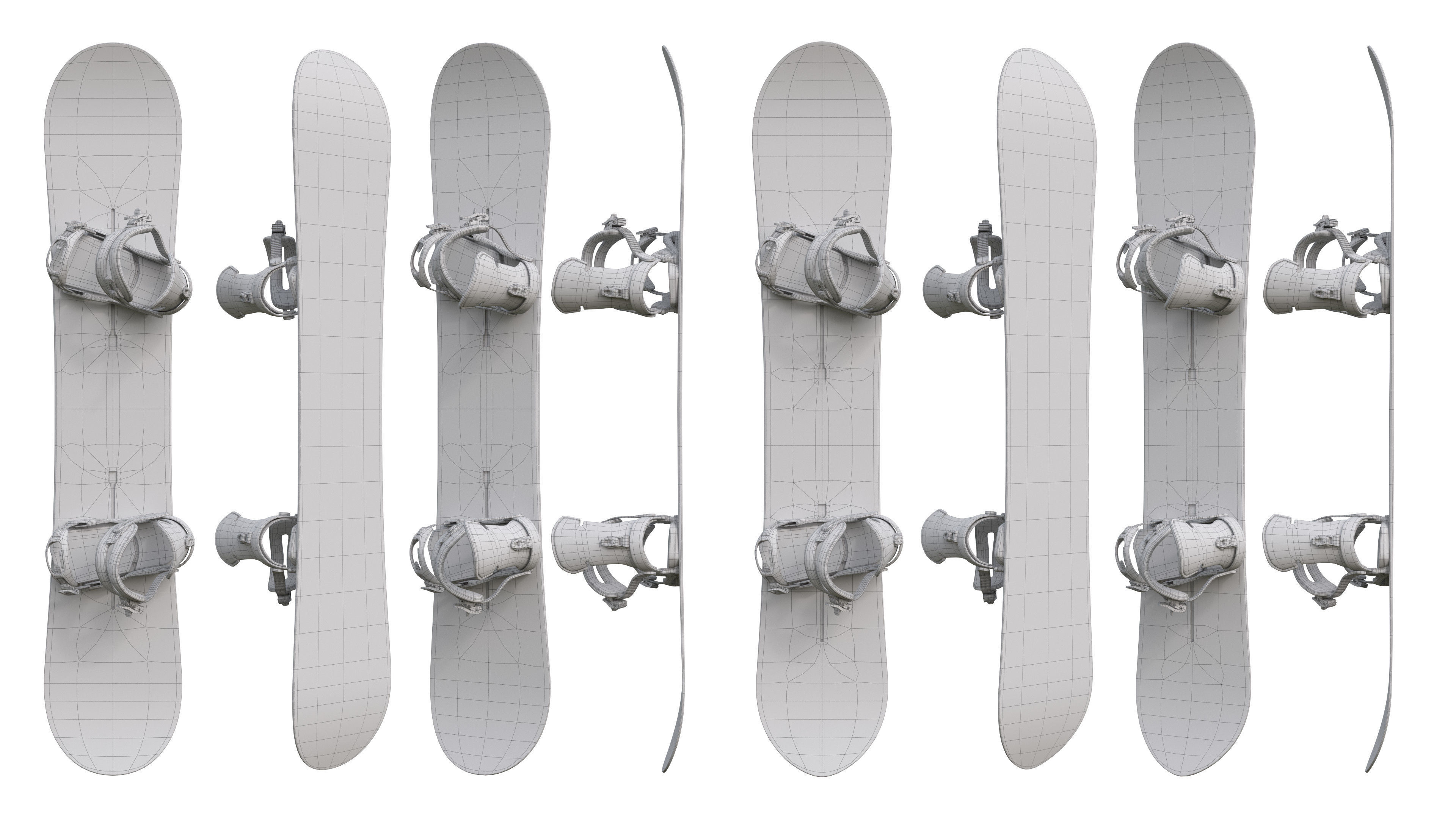 Snowboards 3D model CGTrader