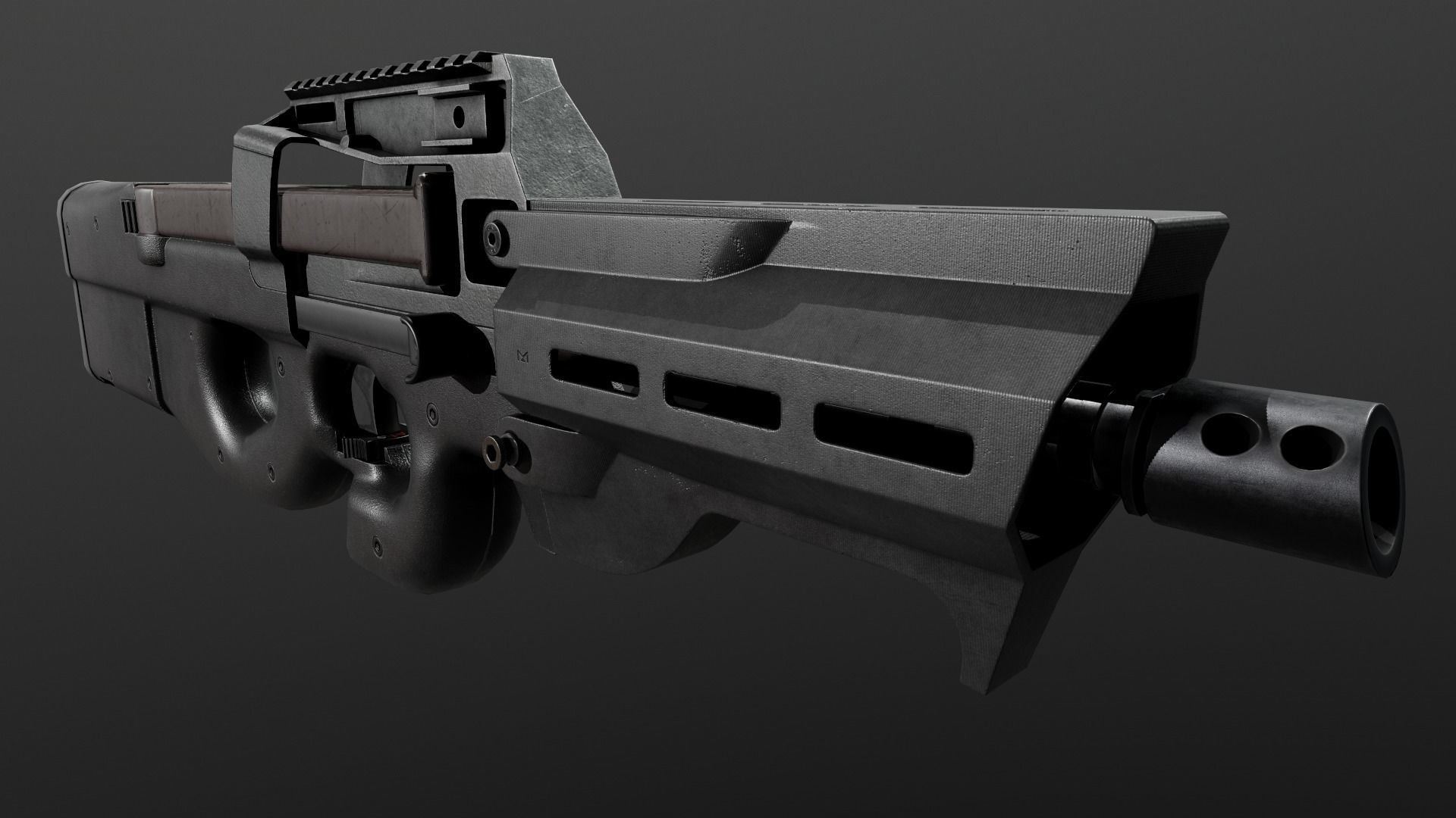 3D model FN P90 Sub Machine Gun VR / AR / low-poly | CGTrader