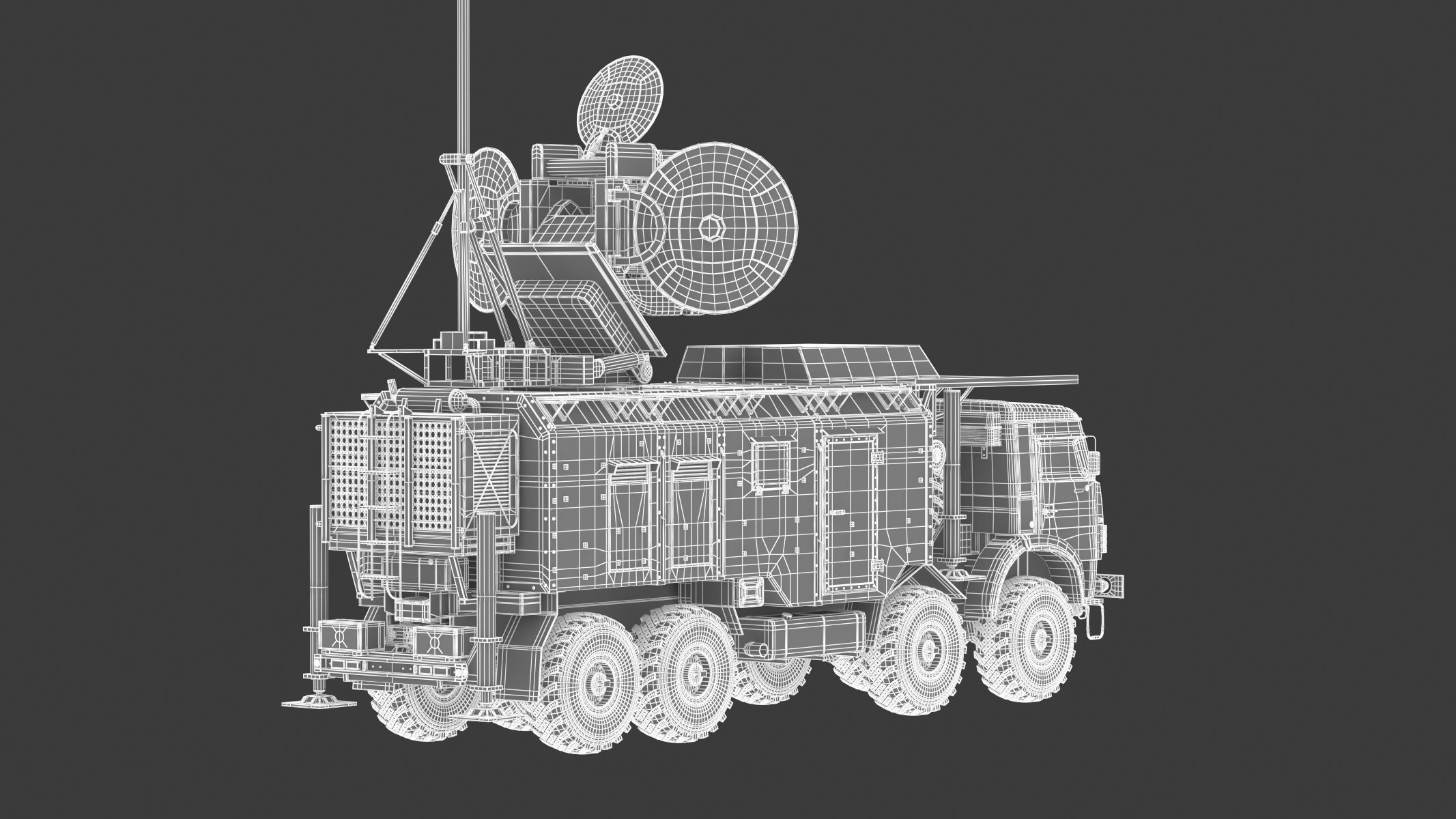 Maquette Krasukha-4 1/48 – Système De Guerre électronique, Impression 3D, Véhicule Militaire