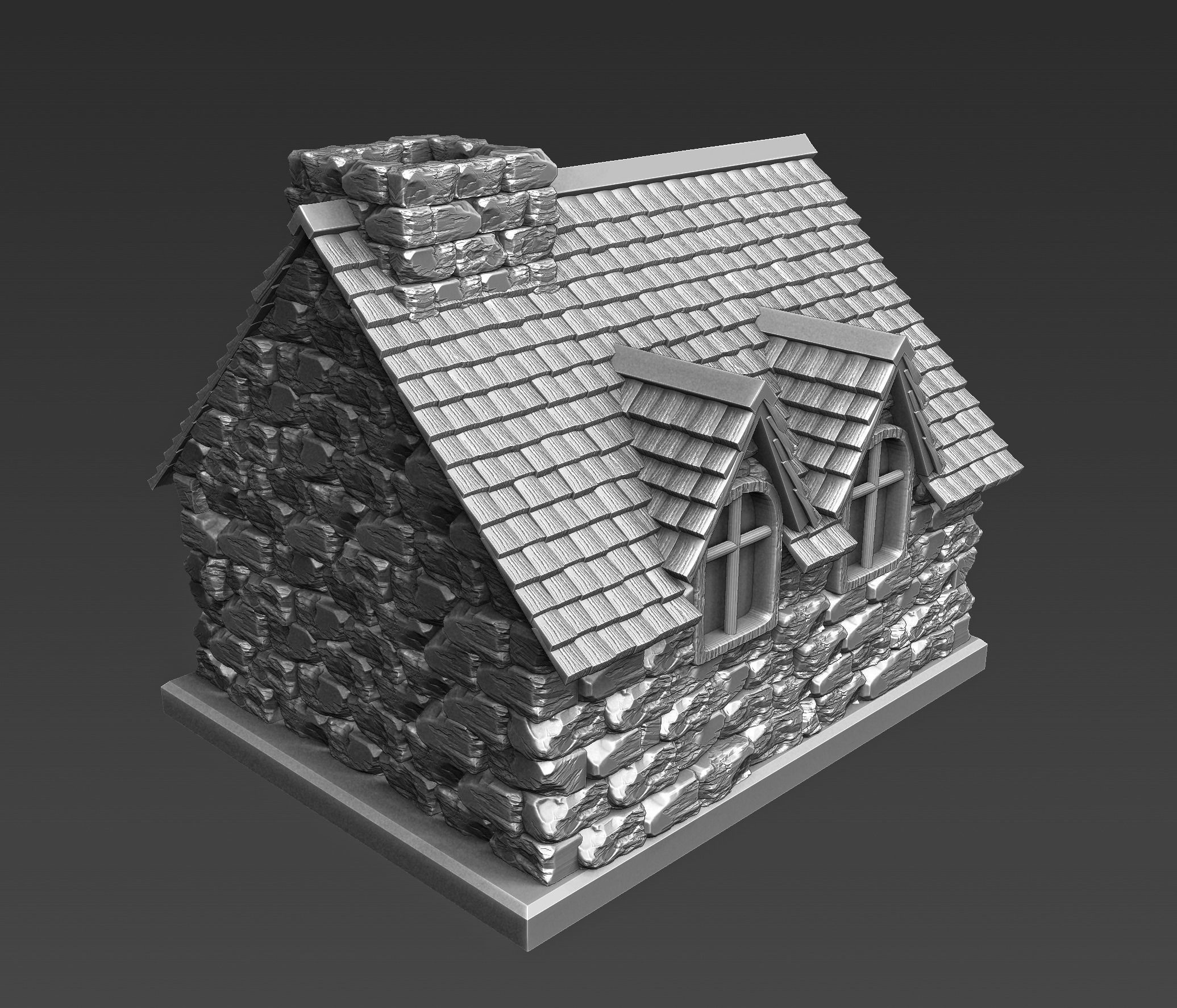 Medieval house for 3D printing 3D model 3D printable | CGTrader