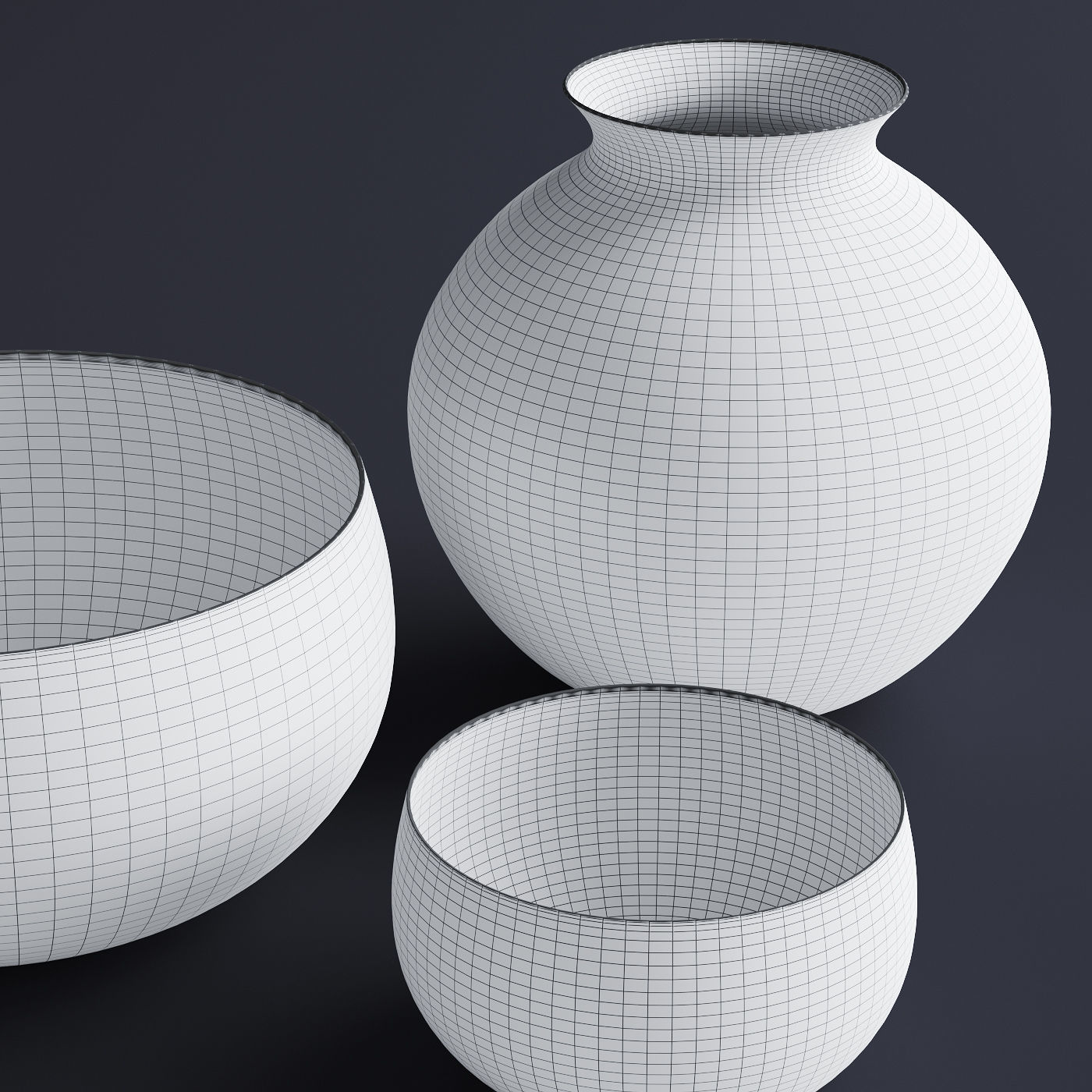 RH Matte Black Brass Vessel Bowl 3D model CGTrader