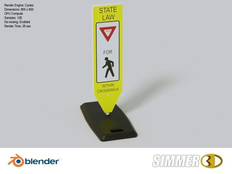 Pedestrian Crossing Sign