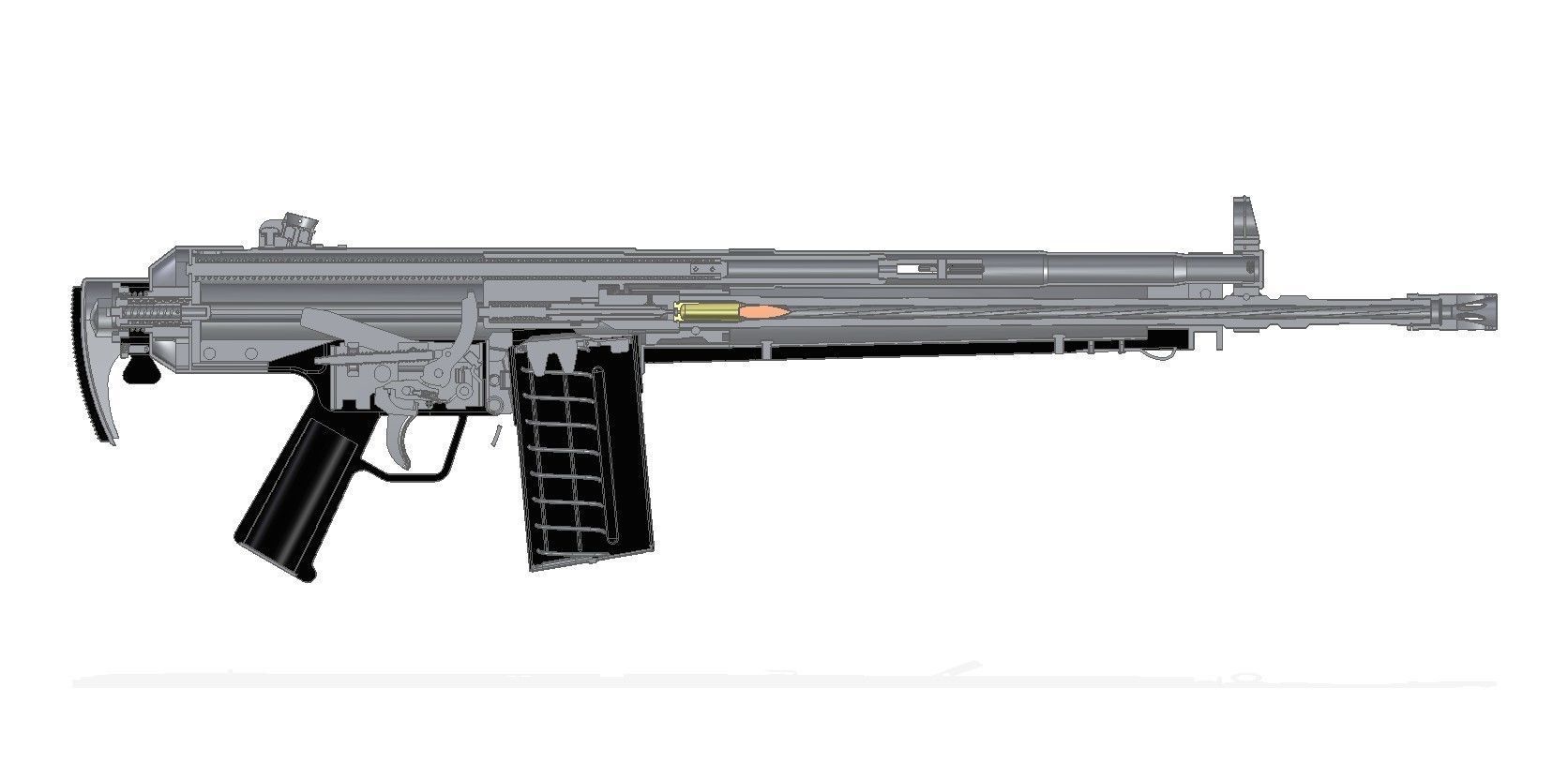 HK G3A4 3D model | CGTrader