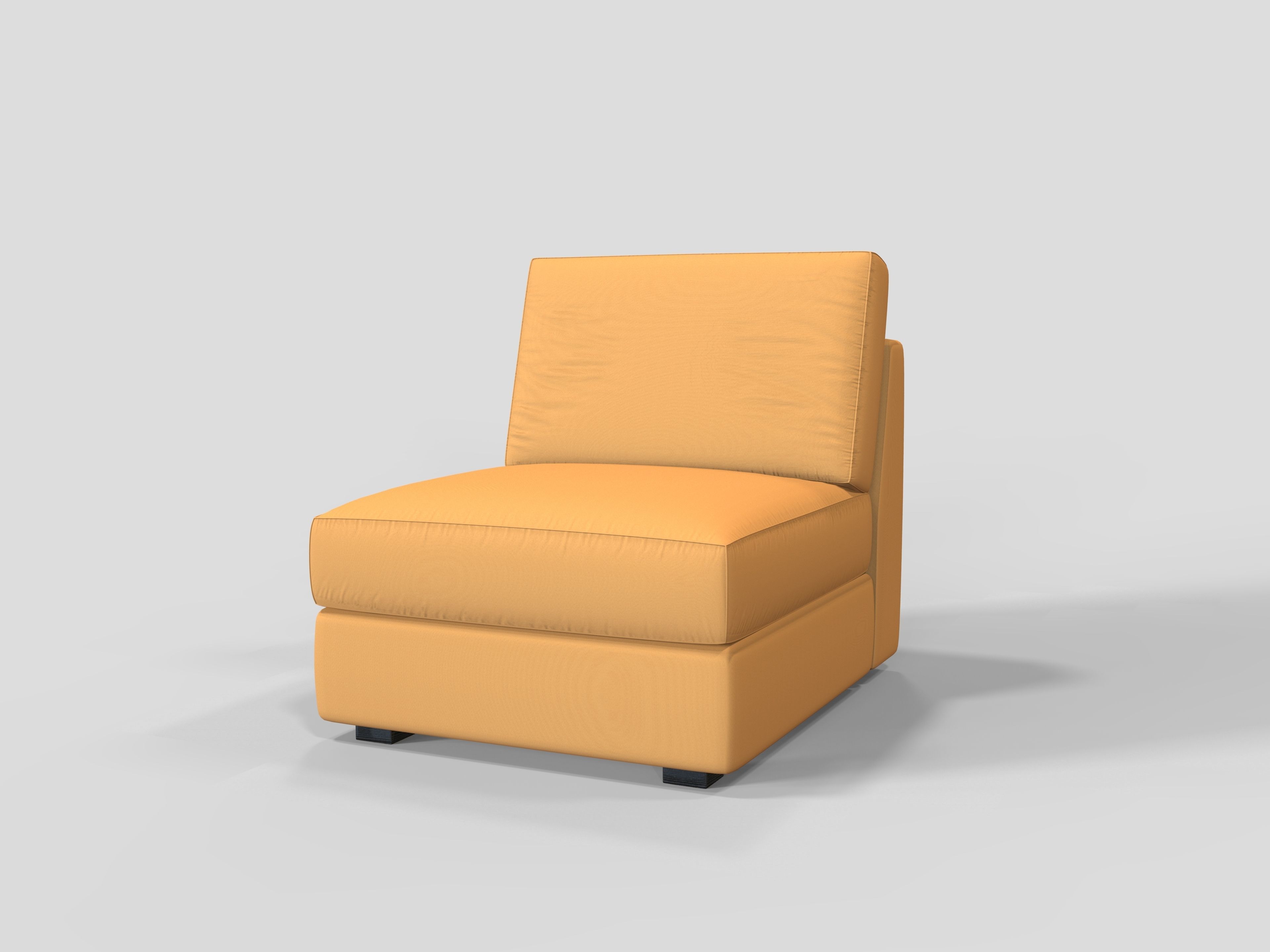 3D model Sofa armless seater VR / AR / low-poly | CGTrader