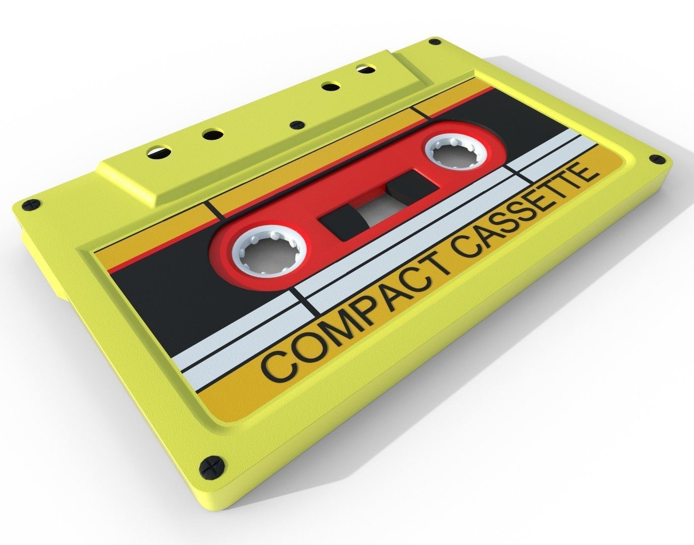 3D model Analog Cassette Audio Tape VR / AR / lowpoly CGTrader