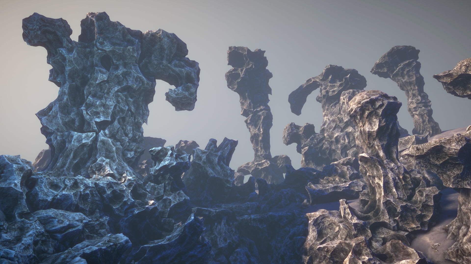 3D model Scraped rocks VR / AR / low-poly | CGTrader