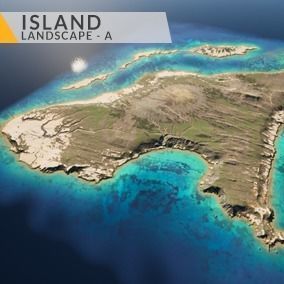 Island Landscape - A