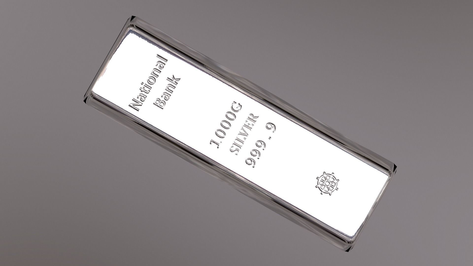 Silver Ingot 3D model game-ready | CGTrader