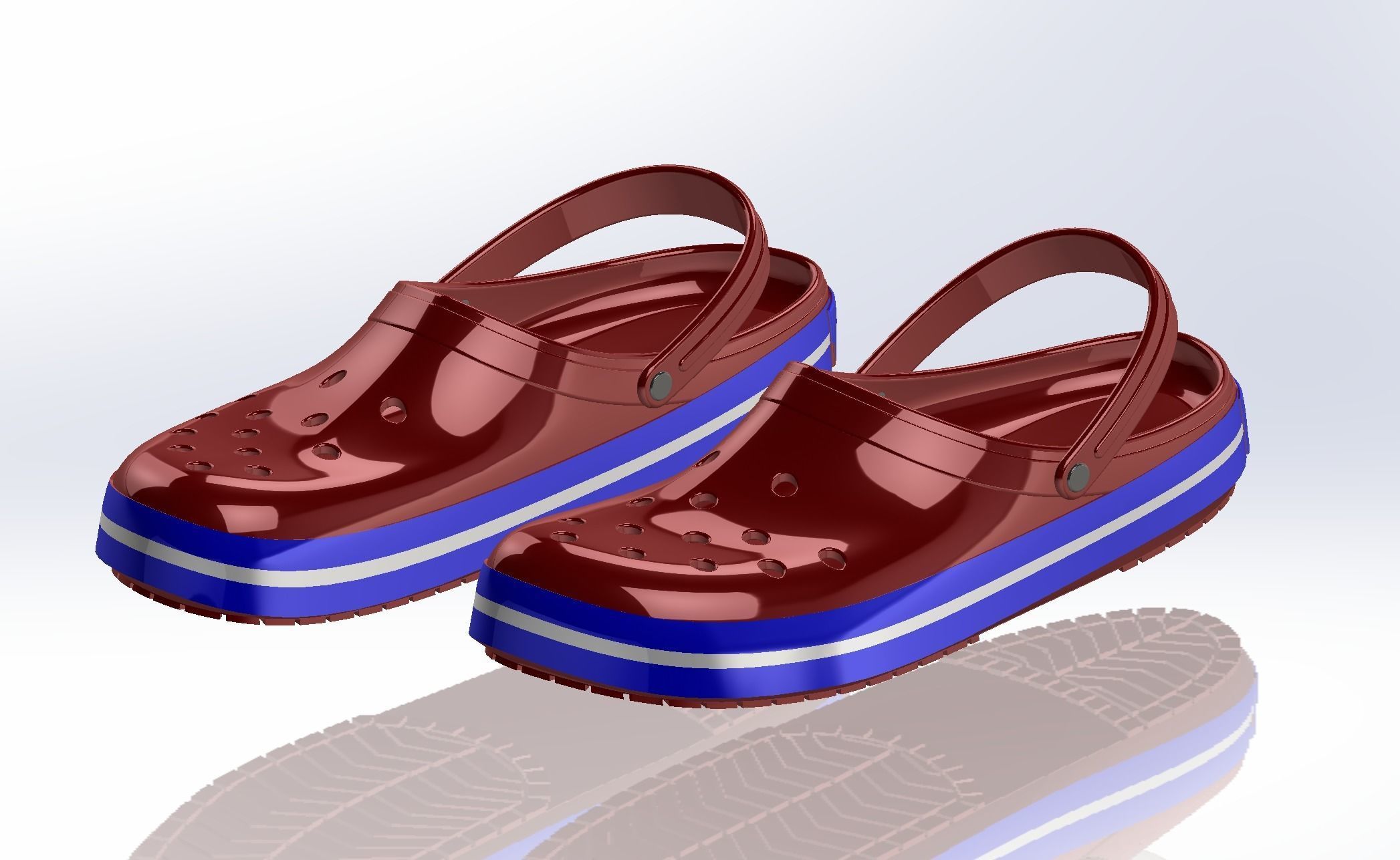 Crocs Shoe SolidWorks 3D model CGTrader