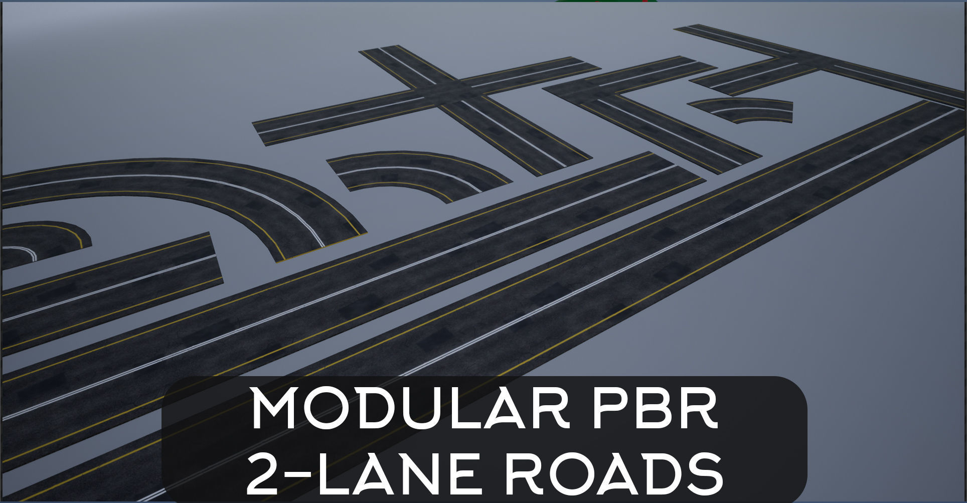 3D model Modular Highway Road PBR VR / AR / low-poly | CGTrader