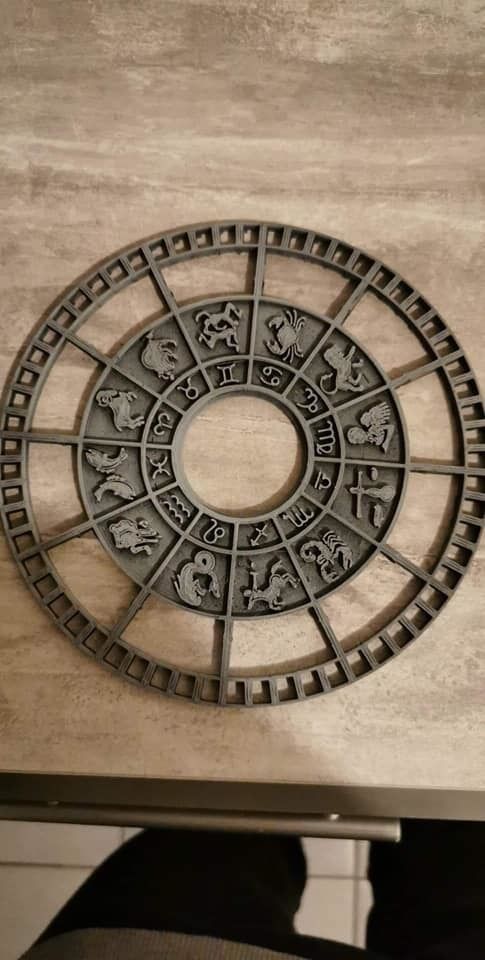cadran zodiacal pour horloge ou diorama saint seiya